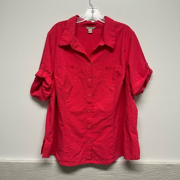 Ladies Plus Size Pink Top - Picture 1 of 6